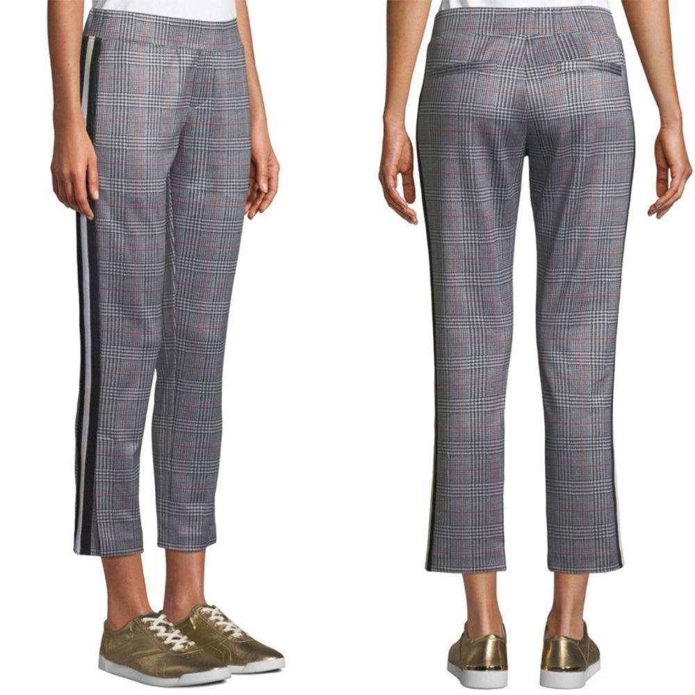 Like-New Pam & Gela Crop Flared Scuba Track Pants, Size Small - Picture 14 of 14
